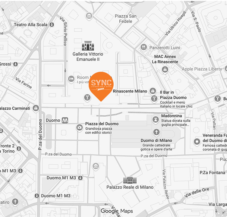 L'immagine mostra dove ci troviamo a Milano